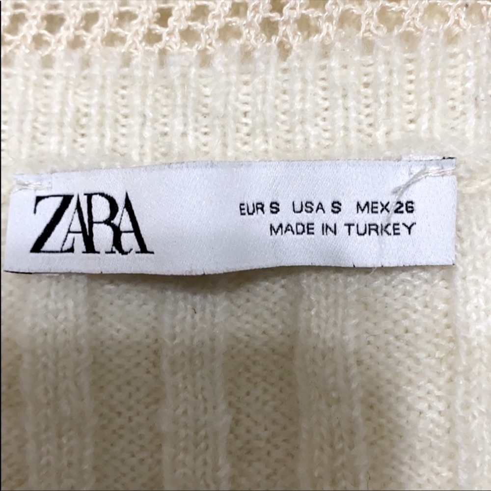 🤍ZARA Pointelle Ribbed Sweater - Picture 7 of 11